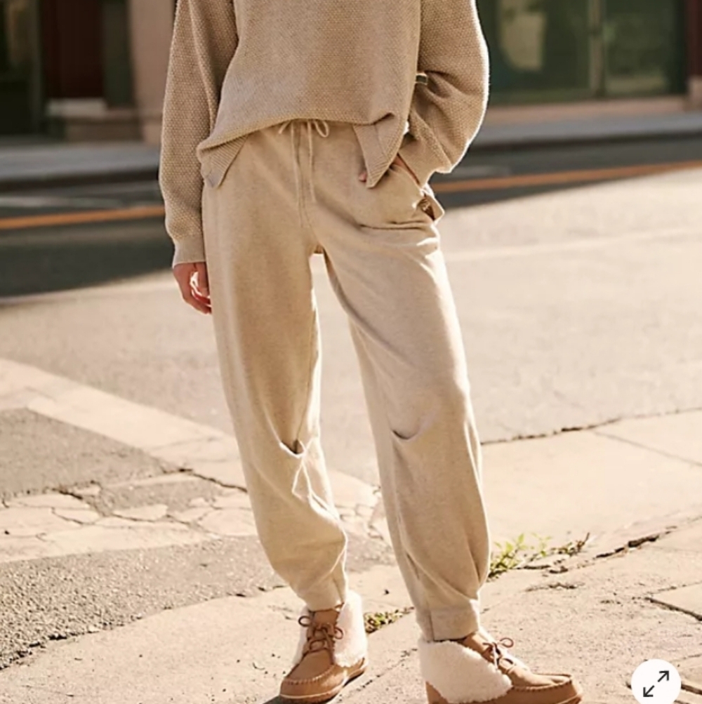 Free People Beige  Pants Size Small